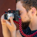 COOPH Braid Camera Strap (Black/Red, 49.2")