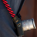 COOPH Braid Camera Strap (Black/Red, 49.2")