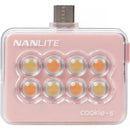 Nanlite cookie USB-C Mini Square LED (Coral Pink)