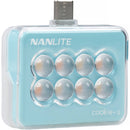 Nanlite cookie USB-C Mini Square LED (Cyan Blue)