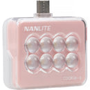 Nanlite cookie USB-C Mini Square LED (Coral Pink)