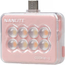 Nanlite cookie USB-C Mini Square LED (Coral Pink)