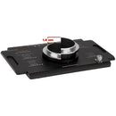 FotodioX Multi-Position Stitching Adapter for Canon EF-Mount Camera to View Camera with Graflok Back