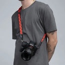 COOPH Double Rope Camera Strap (Red, 39.3", Ring Attachment)