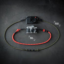COOPH Adjustable Rope Camera Strap with Webbing Band Connector (Duotone Panther)