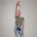 COOPH Adjustable Rope Camera Strap with Webbing Band Connector (Duotone Panther)