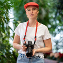 COOPH Adjustable Rope Camera Strap with Webbing Band Connector (Duotone Poppy)