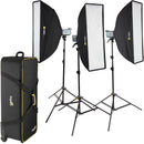 Genaray GXS-200BI 230W Bi-Color Monolight (3-Light Kit)