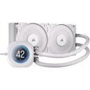 CORSAIR NAUTILUS RS LCD 240mm AIO Liquid CPU Cooler (White)