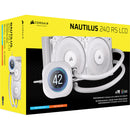CORSAIR NAUTILUS RS LCD 240mm AIO Liquid CPU Cooler (White)