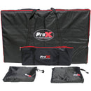 ProX Four-Panel Collapse and Go DJ Facade Package with Scrims and Carry Bags
