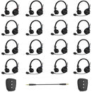 CAME-TV WAERO Pro Wireless Full-Duplex Intercom System with 16 Headsets & 2 Nano Packs (US: 1920 to 1930 MHz)