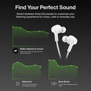 Belkin ANC Wired USB-C Earbuds (White)