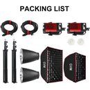 GVM SD300B AIO Bi-Color LED Monolight (2-Light Kit)