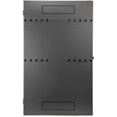 Rocstor SolidRack Low-Profile Vertical Mount Server-Depth Wall-Mount Rack Enclosure (4 RU, Black)