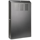 Rocstor SolidRack Low-Profile Vertical Mount Server-Depth Wall-Mount Rack Enclosure (4 RU, Black)
