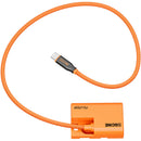 ZGCINE PD-LPE6P USB-C to LP-E6P Braided Dummy Battery Cable (23.6")