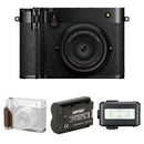FUJIFILM GFX100RF Digital Camera with Mount Plate and Flash Kit (Black)