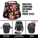 USA GEAR Top-Loading DSLR Camera Bag (Floral)