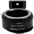 FotodioX RhinoCam Vertex Rotating Stitch Adapter for Nikon F Mount Lens to FUJIFILM X Camera