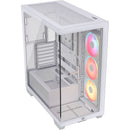 CORSAIR 3500X LX-R RGB iCUE LINK Mid-Tower ATX Desktop Case (White)