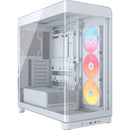 CORSAIR Frame 4500X RS-R ARGB Panoramic Glass Mid-Tower Desktop Case (White)