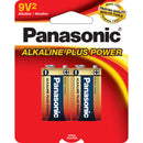 Panasonic Plus Power 9V Alkaline Battery (2-Pack)