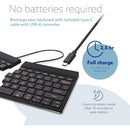 R-Go Tools Ergonomic Split Break Wireless Keyboard (Black)