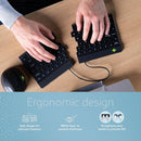 R-Go Tools Ergonomic Split Break Wireless Keyboard (Black)