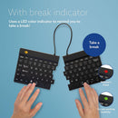 R-Go Tools Ergonomic Split Break Wireless Keyboard (Black)