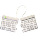 R-Go Tools Ergonomic Split Break Wireless Keyboard (White)