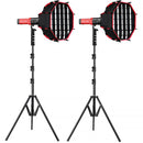GVM PD60C RGB Pocket LED Monolight (2-Light Kit)