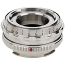 FotodioX Pro Lens Mount Adapter for Select Voigtlander 50mm Lenses (Nokton/Ultron to Leica M, Silver)