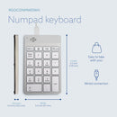 R-Go Tools Wired Numpad Break (White)