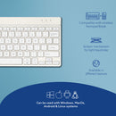 R-Go Tools Compact Wireless Break Keyboard (White)