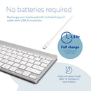 R-Go Tools Compact Wireless Break Keyboard (White)