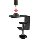 CTA Digital Extended Pole C-Clamp VESA Mount with Flexible Gooseneck