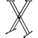 HERCULES Stands Double X-Style Lever-Action Keyboard Stand