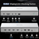 Wavlink 15-in-1 4K Quad Display USB-C Docking Station