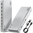 Wavlink 15-in-1 Quad Display 4K 100W DisplayPort/HDMI Docking Station (2025 Edition)
