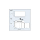 Primera 4 x 2" Premium Gloss Paper Labels (1300 per Roll, 3" Core)