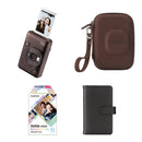 FUJIFILM instax mini LiPlay Hybrid Instant Camera with Accessories Kit (Deep Bronze, 10 Exposures)