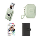 FUJIFILM instax mini LiPlay Hybrid Instant Camera with Basic Kit (Matcha Green, 10 Exposures)