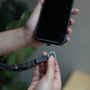 Moshi 2-in-1 Wrist & Body Smartphone Strap with Adapter (Midnight Black)