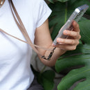 Moshi 2-in-1 Wrist & Body Smartphone Strap with Adapter (Woodsmoke Brown)