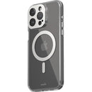 Moshi iGlaze Slim Hard-Shell MagSafe Case for iPhone 15 Pro Max (Silver)