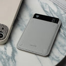 Moshi SnapTo Magnetic Slim Wallet (Foggy Gray)