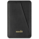 Moshi SnapTo Magnetic Slim Wallet (Jet Black)