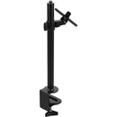 CTA Digital Pole Clamp with Adjusting & Articulating VESA Mounts (Black)