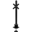 CTA Digital Pole Clamp with Adjusting & Articulating VESA Mounts (Black)